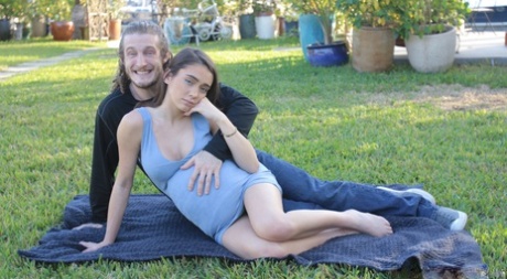 Busty blue-eyed doll Ashly Anderson bounces on a stiff dick in the bedroom